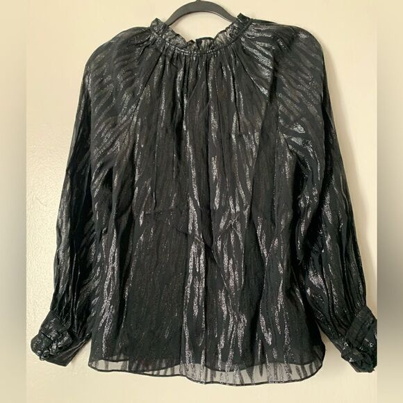 Rebecca Taylor  long sleeve silk blouses size 4 - Picture 6 of 9